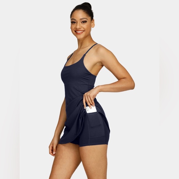 Halara Softly Zero Plush Backless Active Dress - Picture 2 of 11